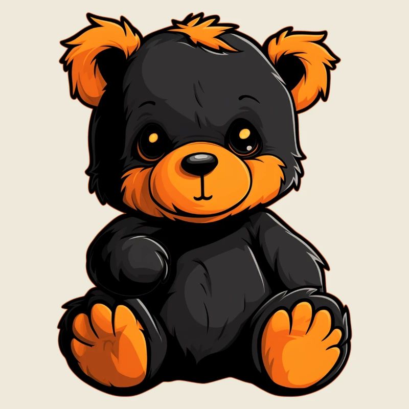 Kinder Teddybär guckt Süß