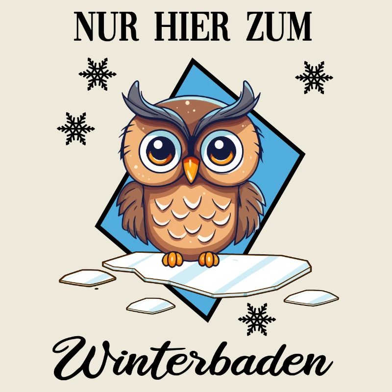Winterbaden Eisbade-Eule Winterschwimmen Kältebad