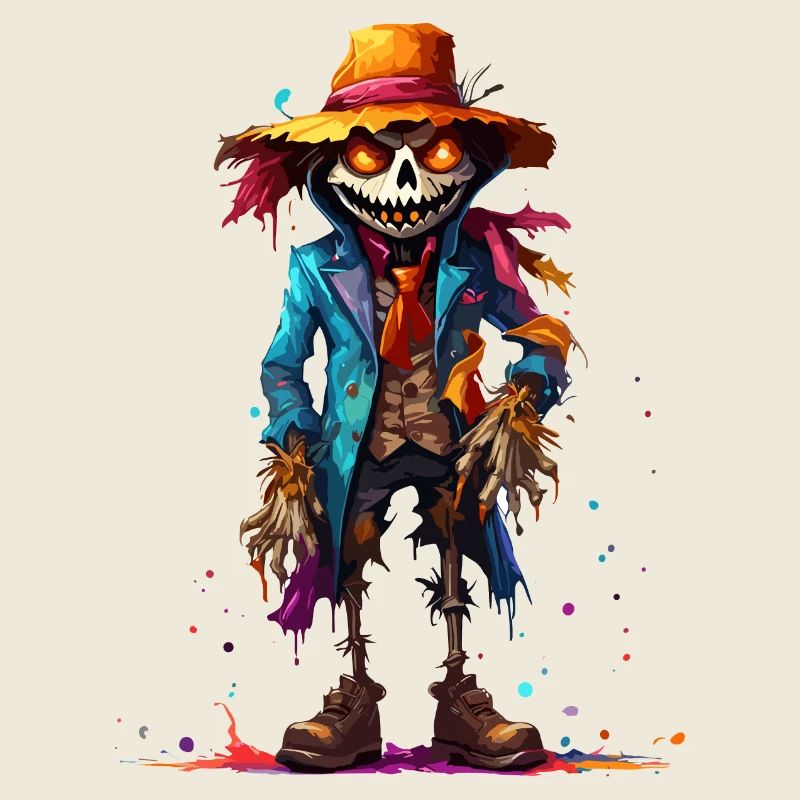 Vogelscheuche / Erntehelfer / Maisfeld / Feld