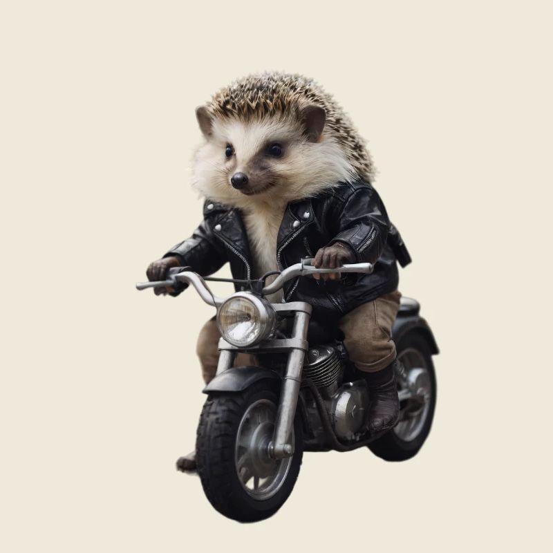Biker hedgehog
