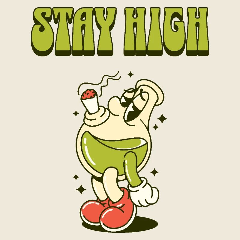 Stay High - Conception de bouteille amusante