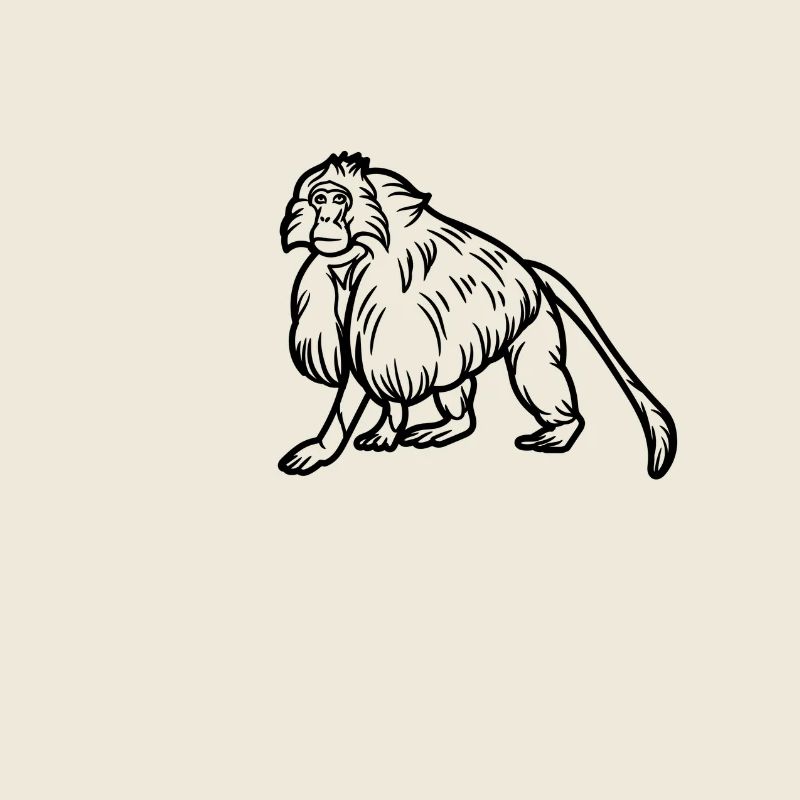 Gelada-Affe