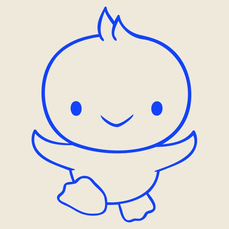 Duck running fast wants to fly cute flutter