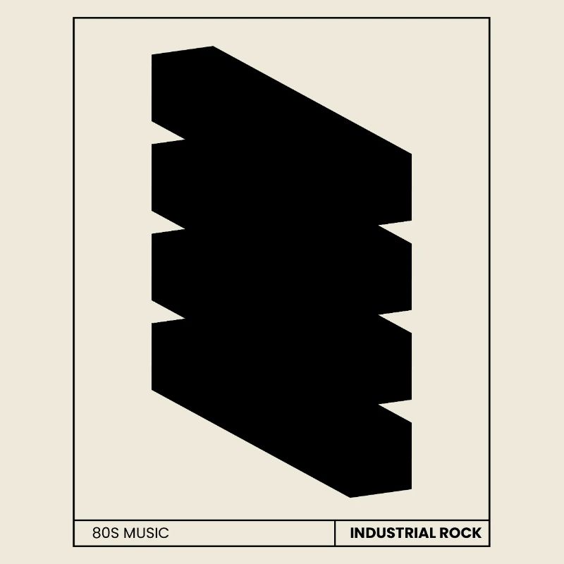 Affiche rock industriel