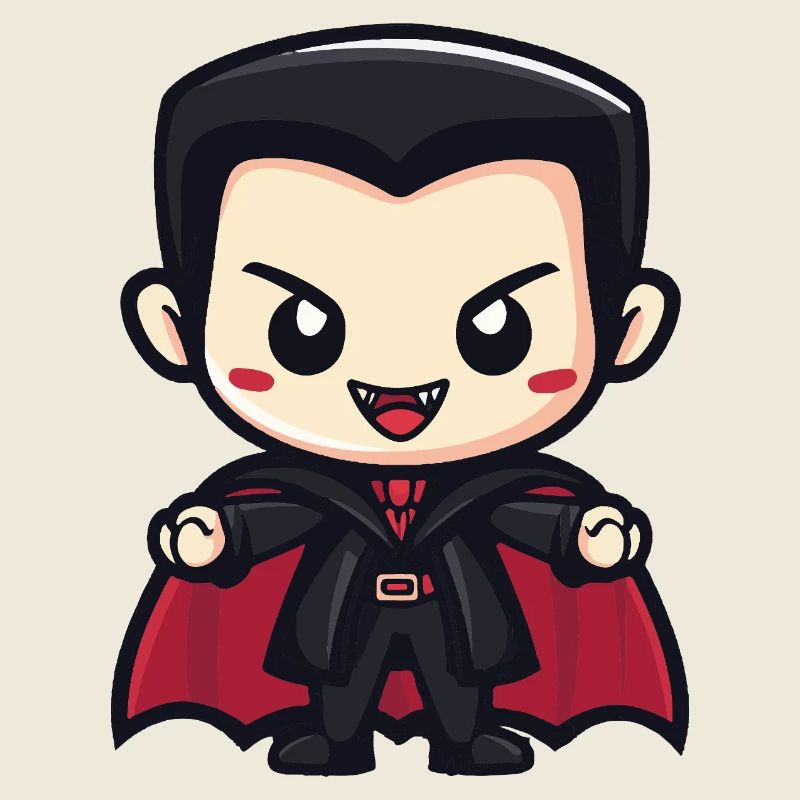 Vampir Halloween Niedlich Comic