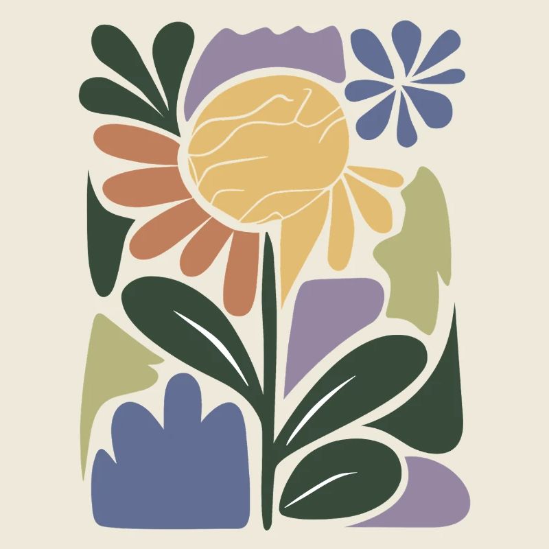 Colourful flower composition