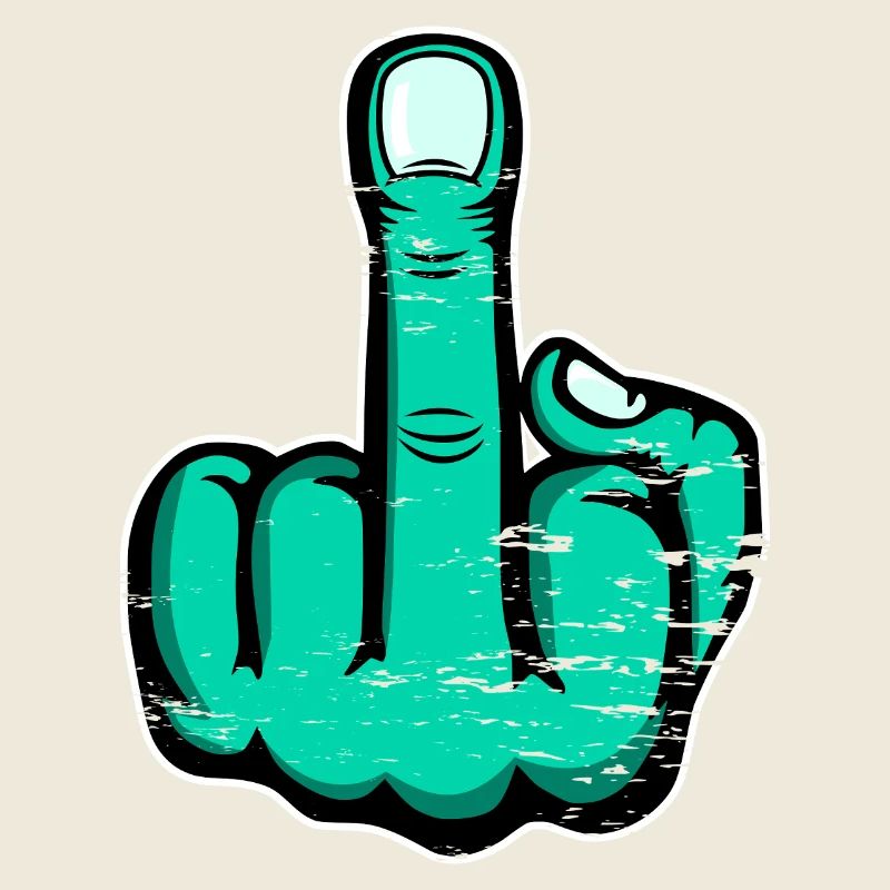 Majeur Stinky Finger Design Vert utilisé
