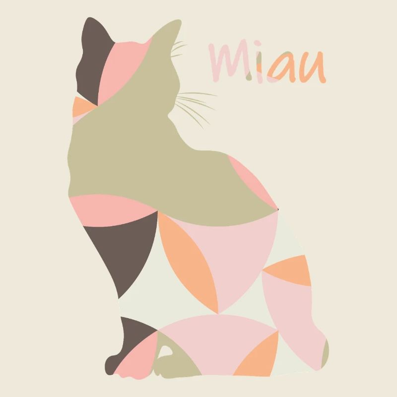 Miau - Katze - abstrakt