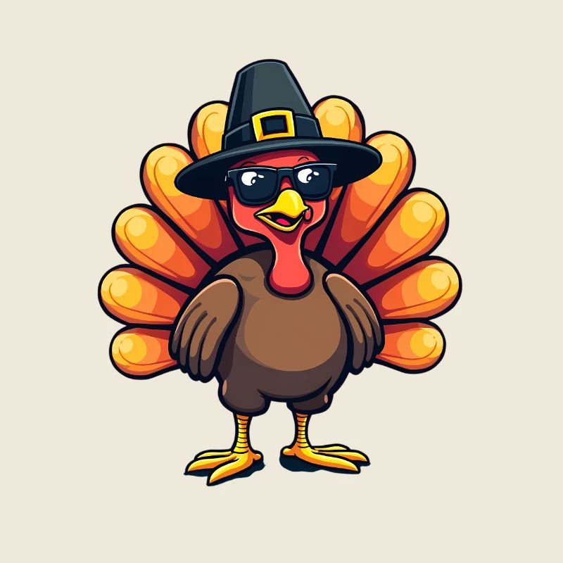 Thanksgiving Drôle Dinde de Thanksgiving