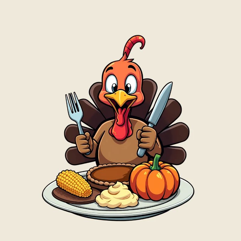 Thanksgiving Drôle Dinde de Thanksgiving