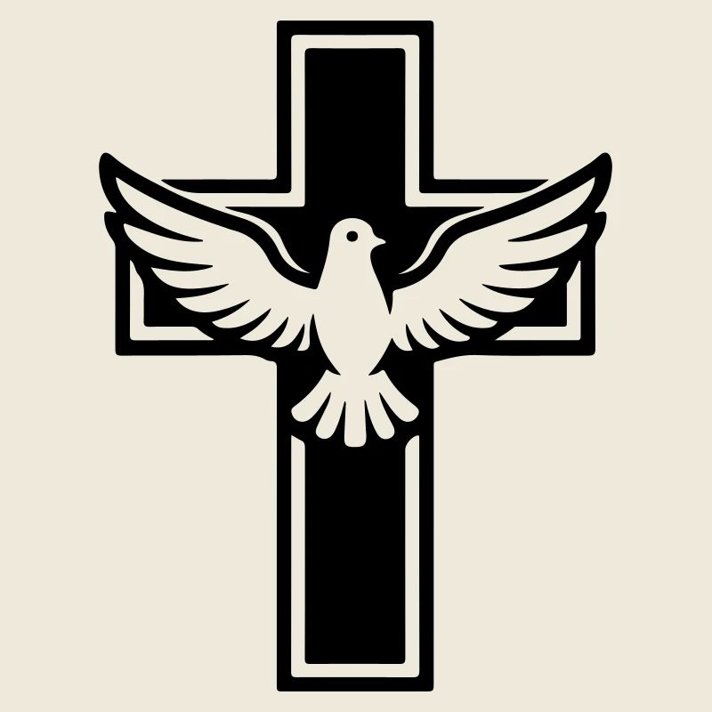 Kreuz Taube Christlich