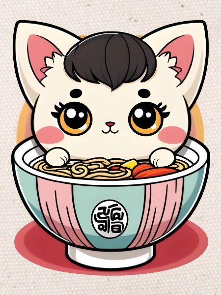 Chat Ramen Kawaii