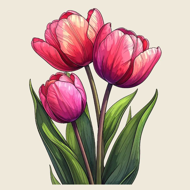 Tulipes pour le printemps