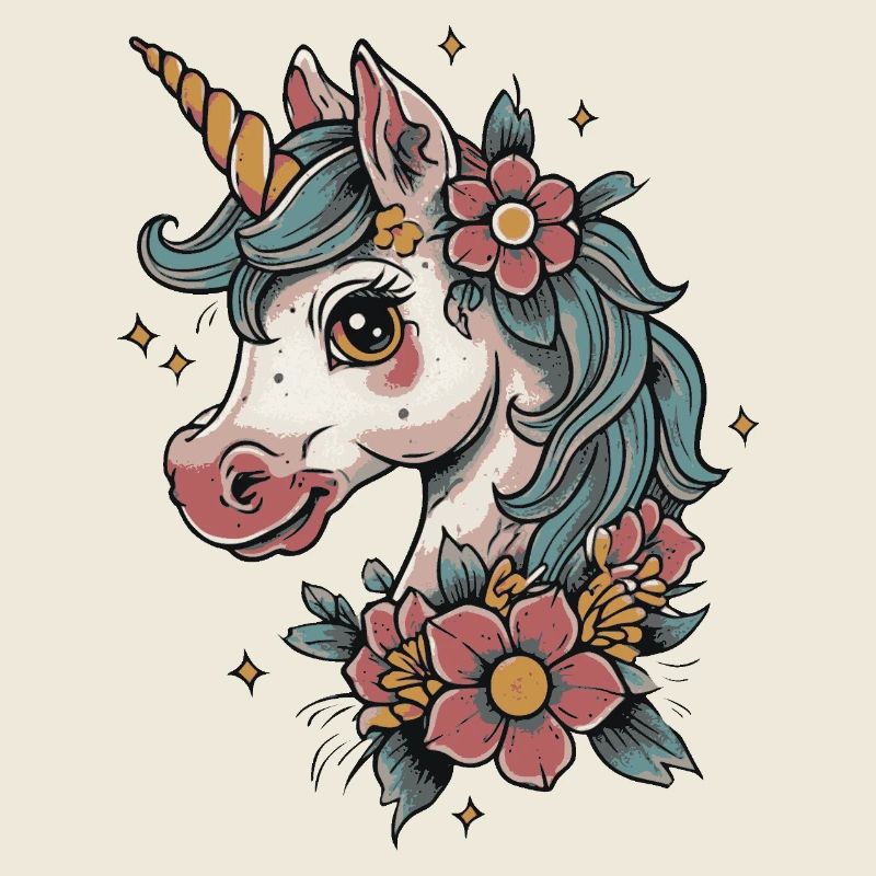 blumiges Einhorn