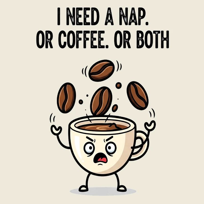 Nickerchen oder Kaffeetassen-Stimmung