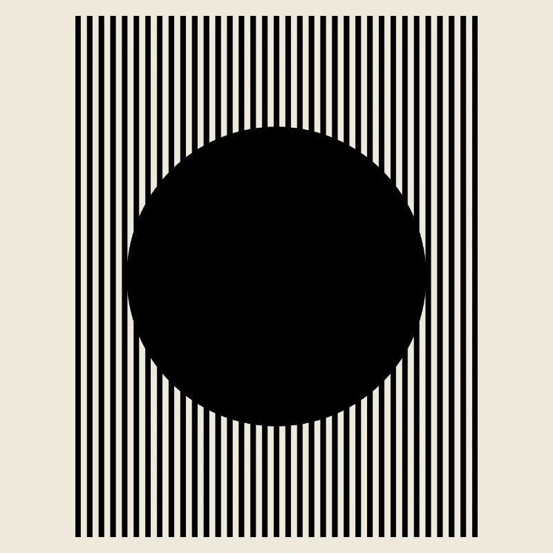 Schwarzes Kreisform-Design