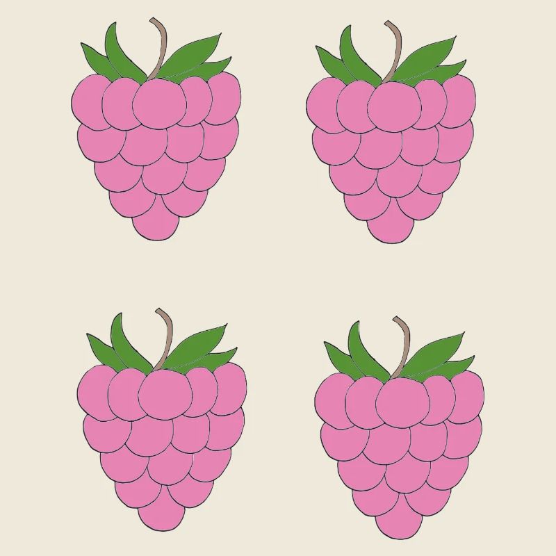 Raspberry Double Cluster Pattern