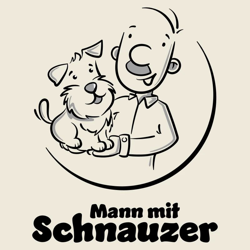 Mann mit Schnauzer (Oberlippenbart)