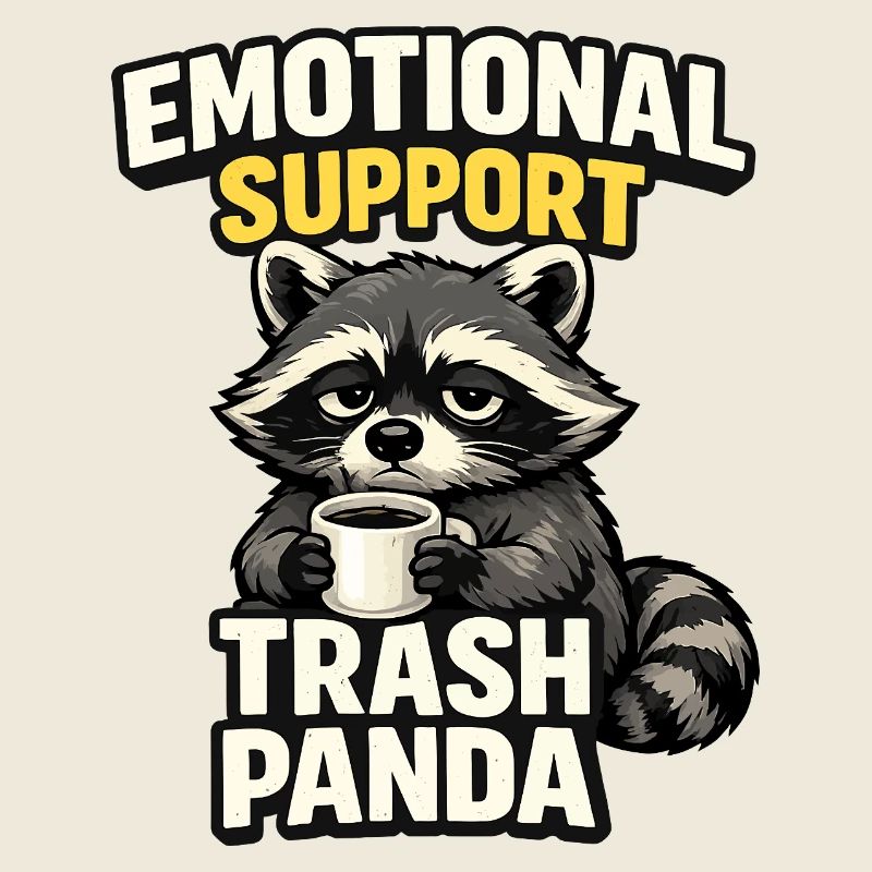Soutien émotionnel Trash Panda