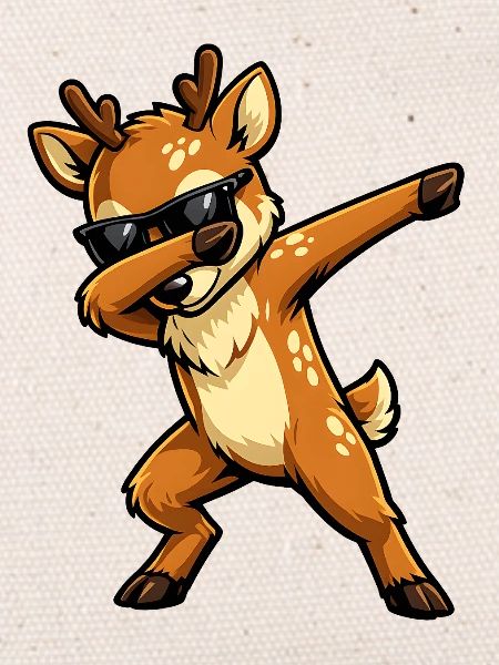 Dabbing Deer