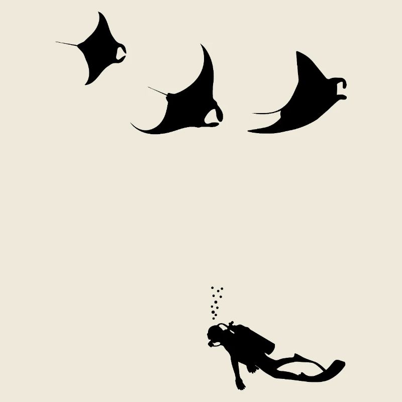 mantas_taucher