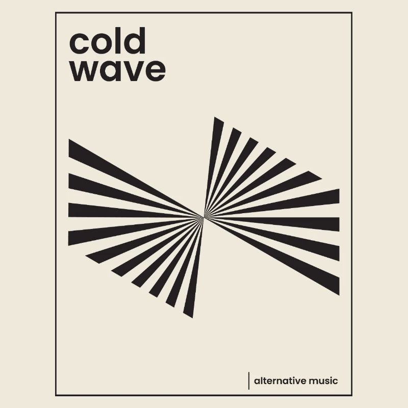 Cold Wave Music Poster design