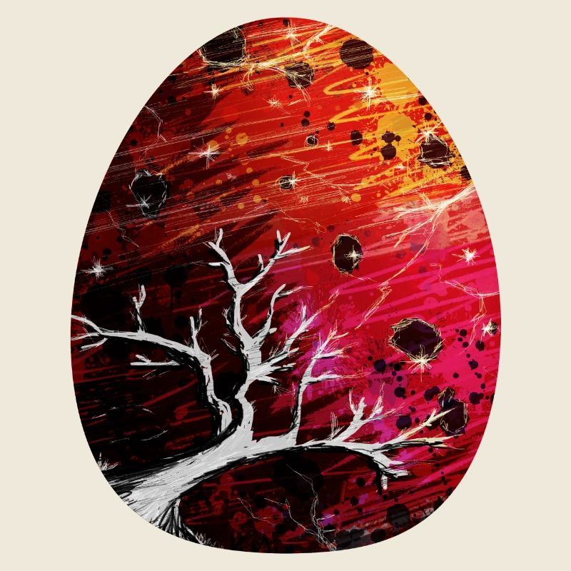 Oeuf de dragon rouge