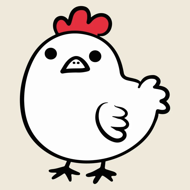 Poulet de dessin animé