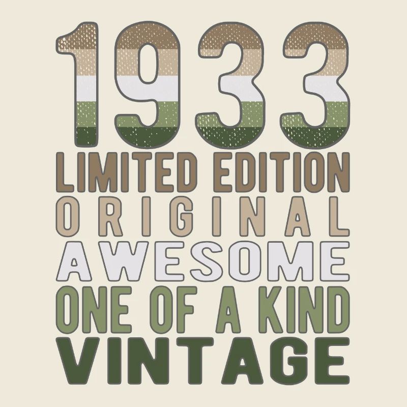 Edition limitée depuis 1933 Anniversaire Millésime 1933