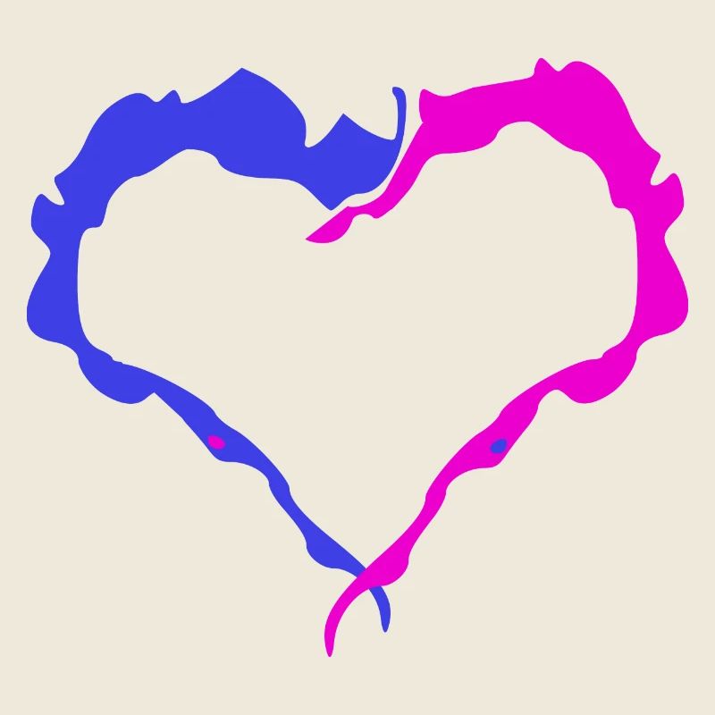 Pink & Blue Heart