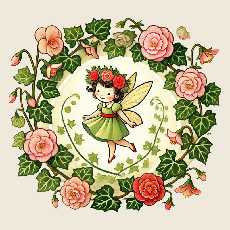 Fée du jardin de fleurs