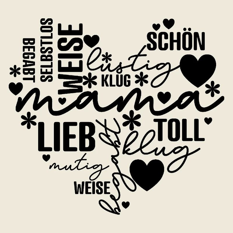 Mama Herz - Muttertag Geburtstag