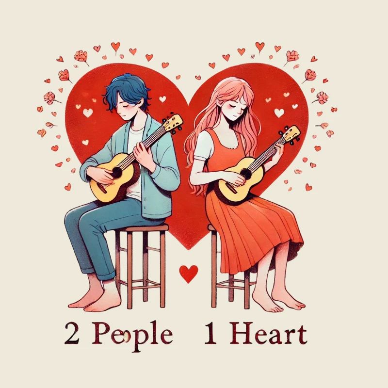 2 personnes 1 cœur