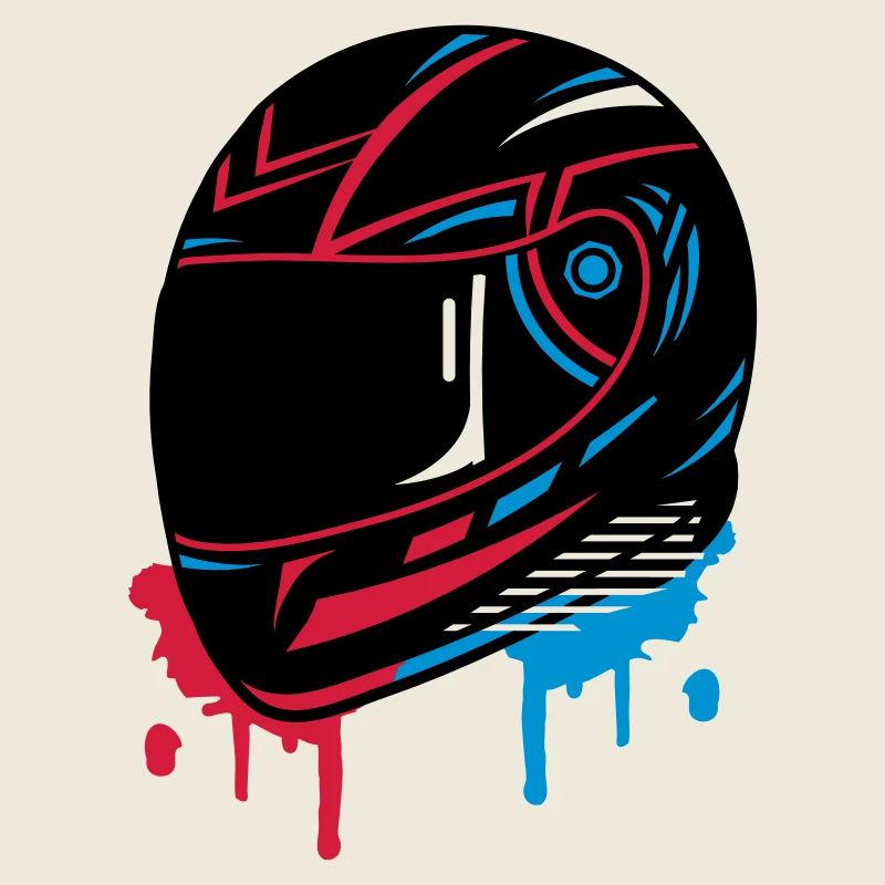 Casque de moto Graffiti
