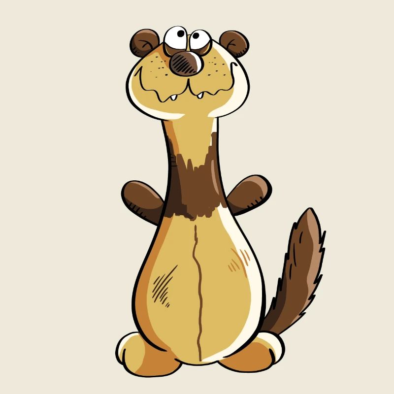 Freches Frettchen Comic - Geschenk - Iltis