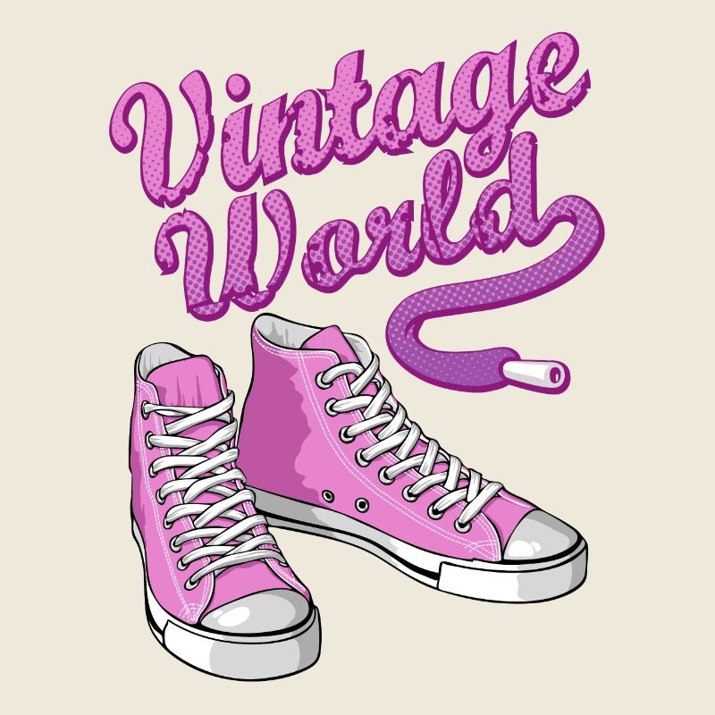 Pink vintage sneakers