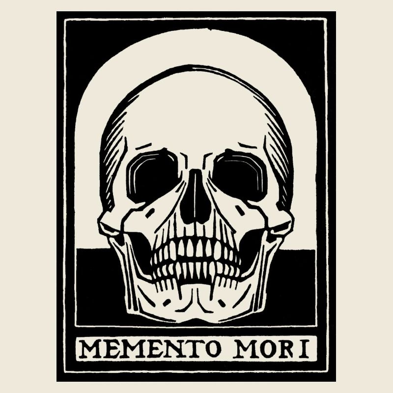 Memento Mori (schwarze Version)