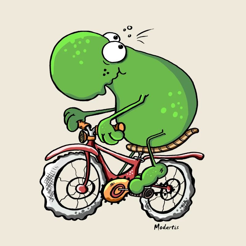 Drôle Randonnée à Vélo Grenouille