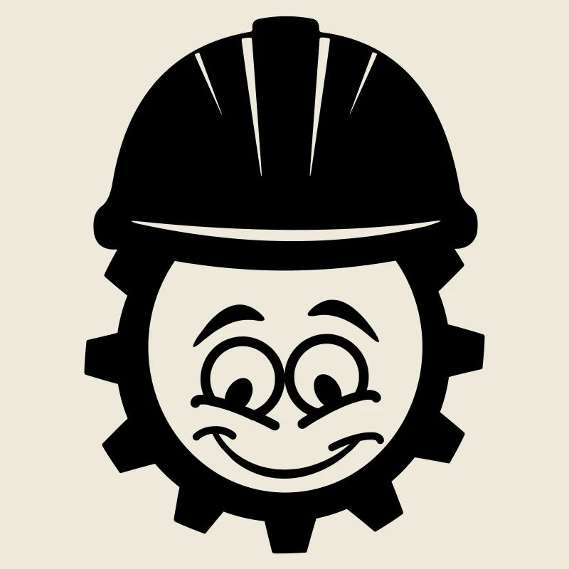 Mechanic with helmet