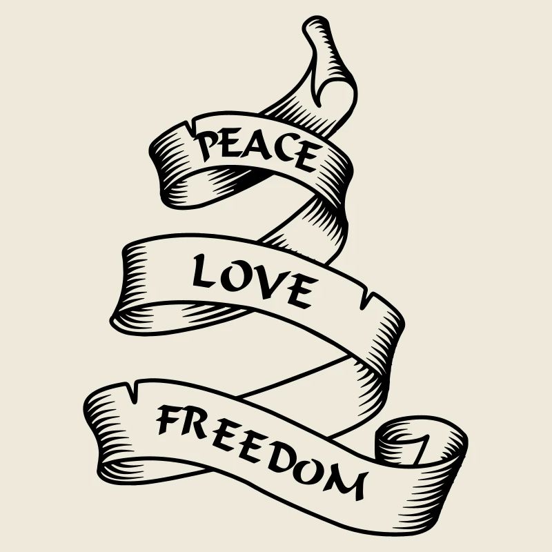 Peace love freedom transparent