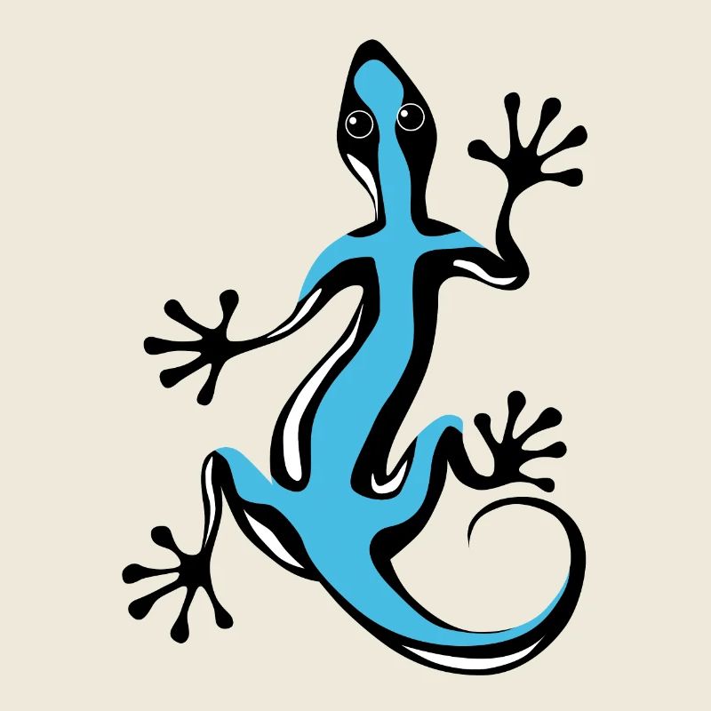 Blauer Gecko
