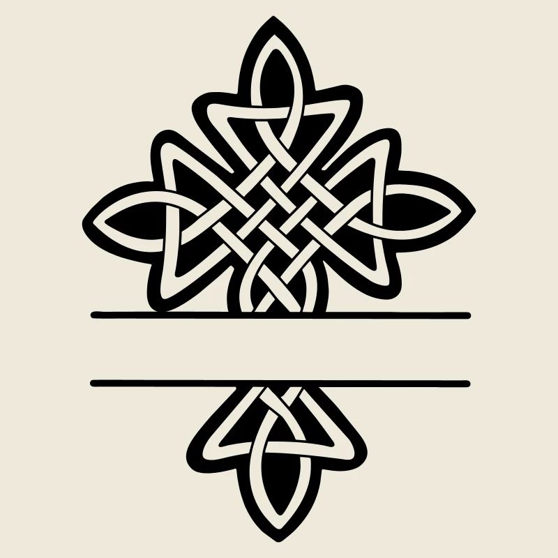 Monogramme croisé celtique