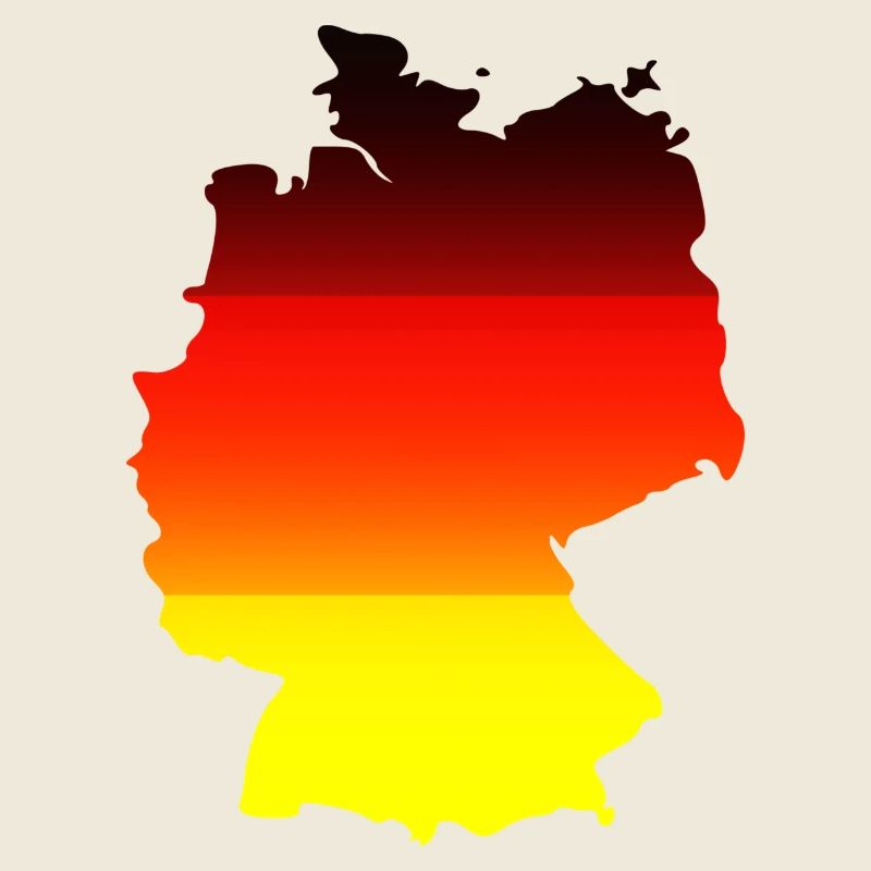 Abstract Color Gradient Map Germany