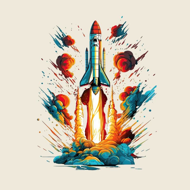 Explosion zu den Sternen