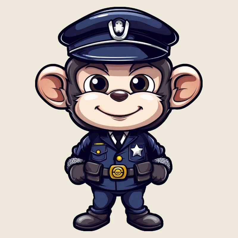 Polizei Äffchen