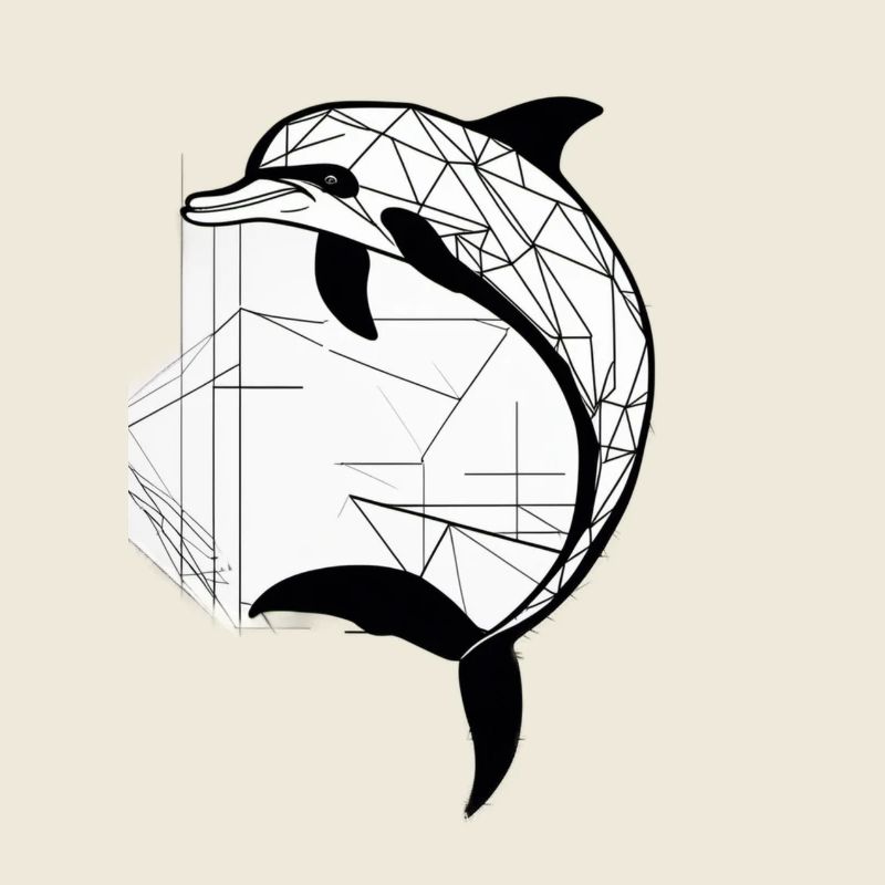 Moderner Delfin