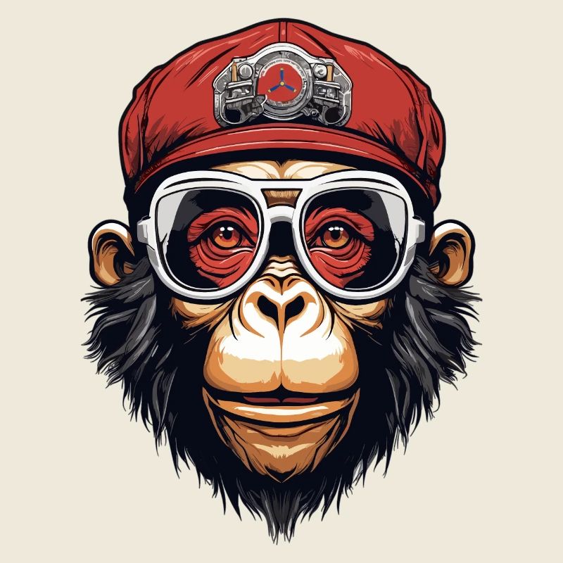 Cooler Affe