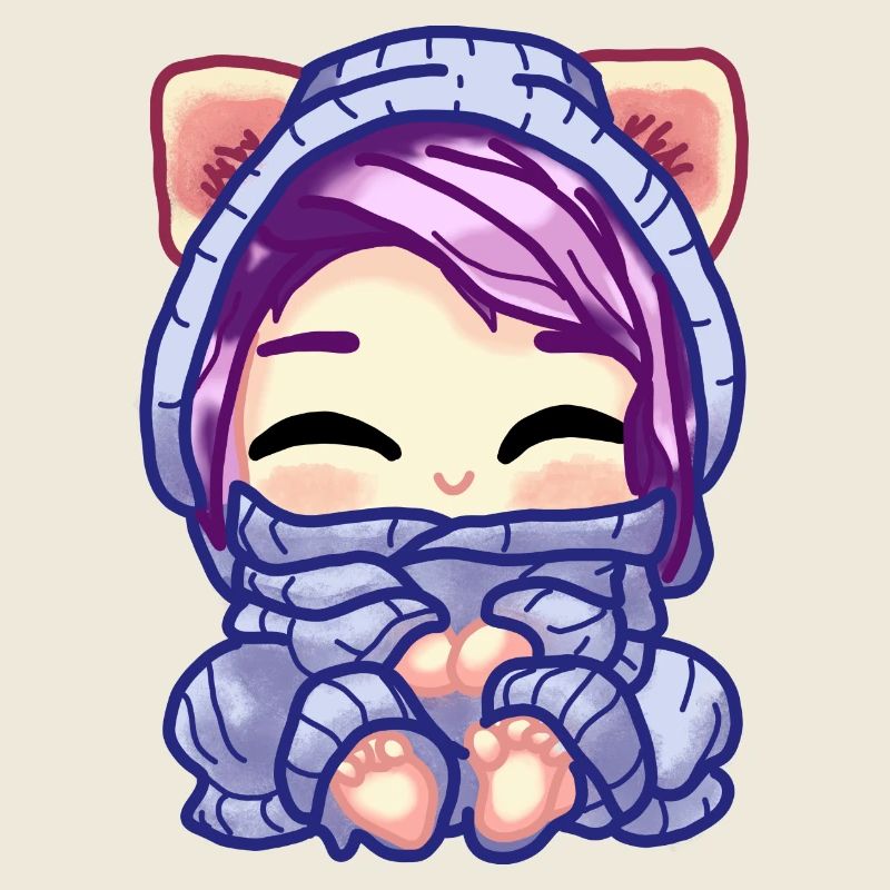 Bequemes Chibi-Mädchen