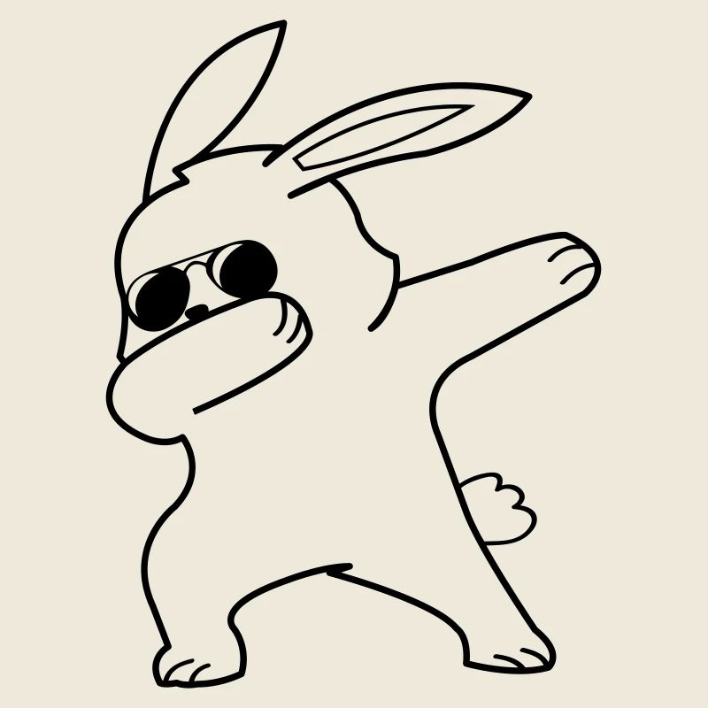 dabbing rabbit
