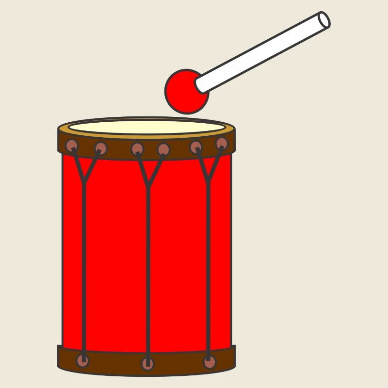 Große rote Trommeltrommel